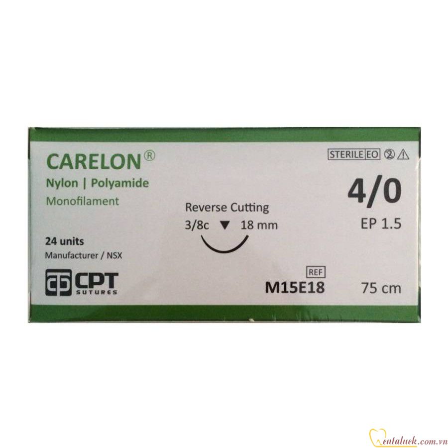 Chỉ khâu 4.0 CARELON Nylon Polyamide