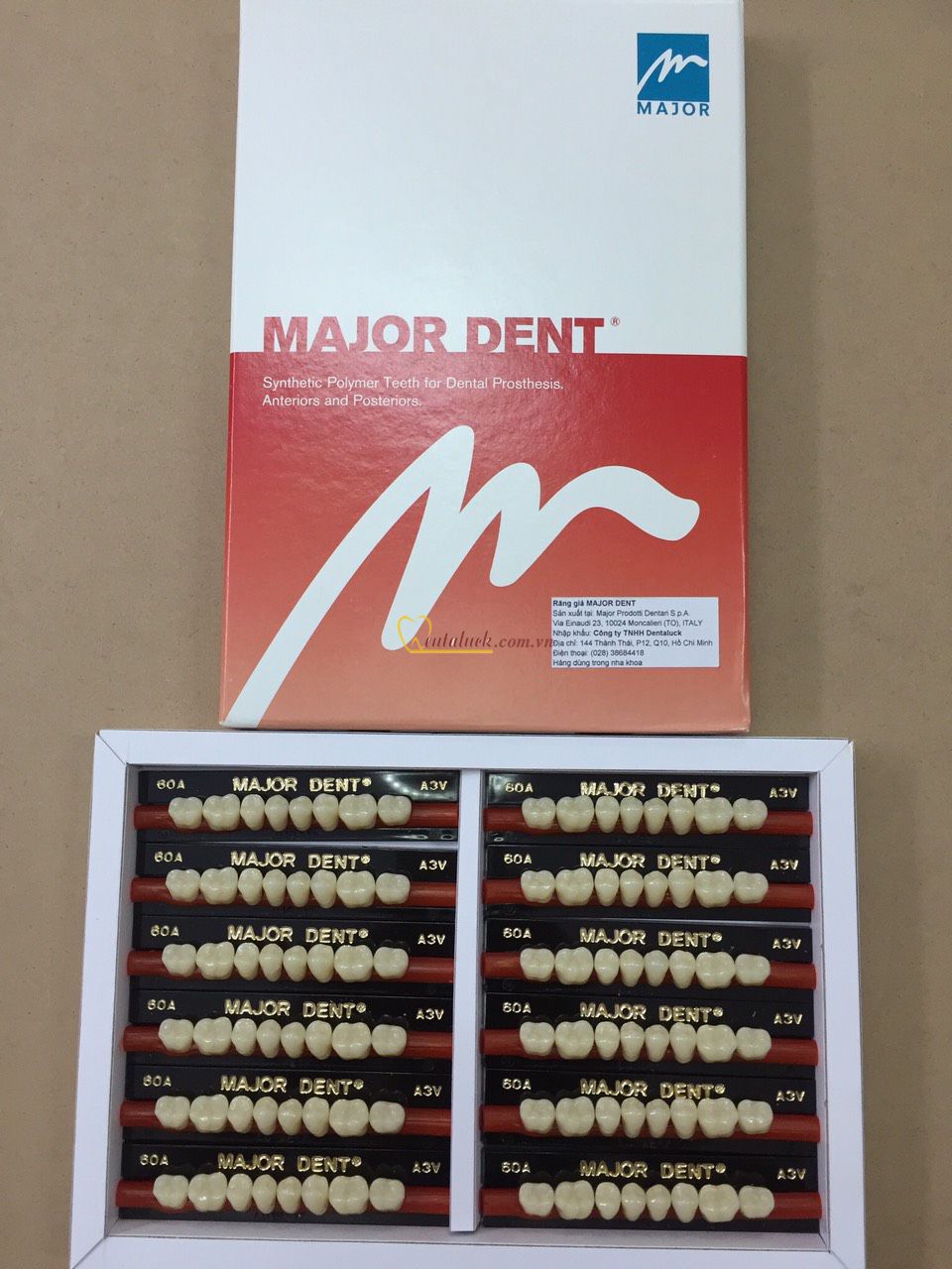 Răng Nhựa 2 Lớp MAJOR DENT – Màu A1