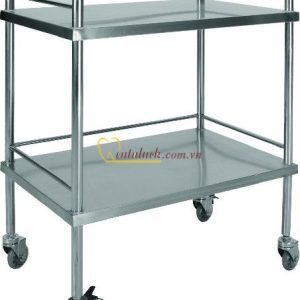 Xe đẩy Inox 2 tầng (40x60cm)