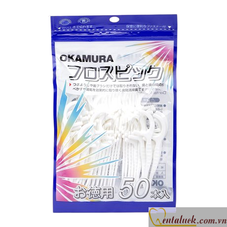 Tăm chỉ kẻ răng 50P OKAMURA