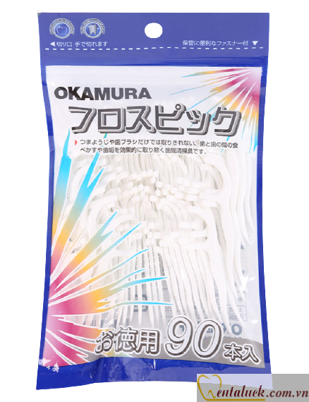Tăm chỉ kẻ răng 90P OKAMURA