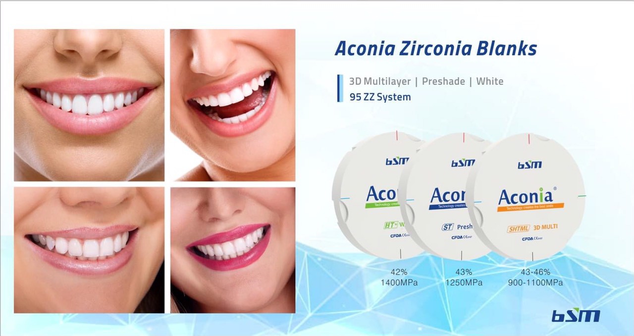 Zirconia Aconia HT+ BSM-D98*12