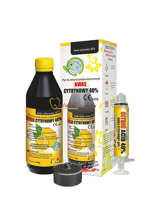 Dung dịch sát khuẩn ống tuỷ Citric Acid 40% 200g – Cerkamed