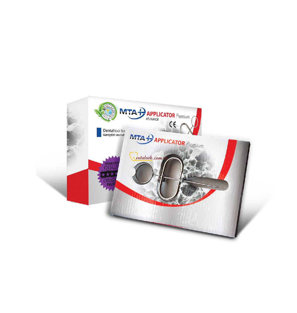 MTA+ Applicator Premium Bent (0.8mm) / Cây đặt thuốc MTA cao cấp dạng cong