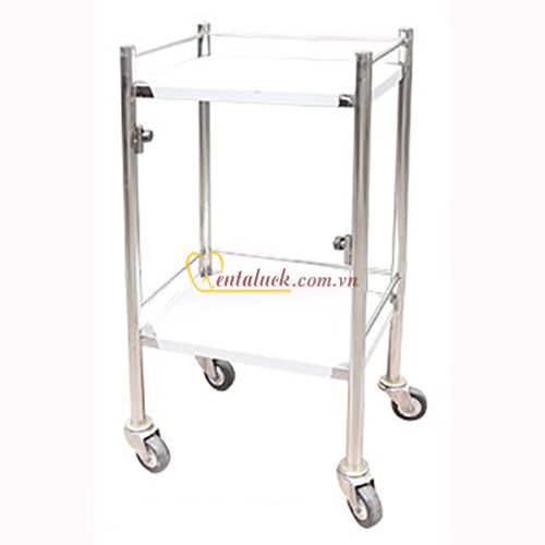 Xe đẩy Inox 2 tầng (35x50cm)