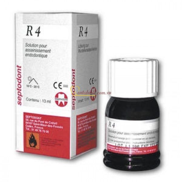 Sát trùng tủy chết và sống R4 Septodont 13ml (Hết hàng)