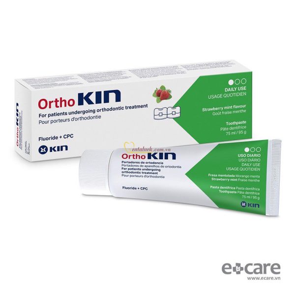 Kem đánh răng ORTHO.KIN 75ml dùng trong chỉnh nha